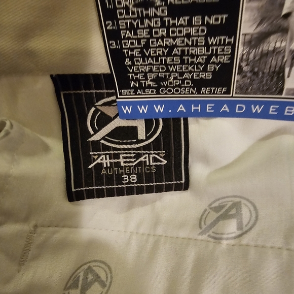 Ahead Authentics Khaki Golf Shorts Men's Size 38 NWT - Picture 7 of 10